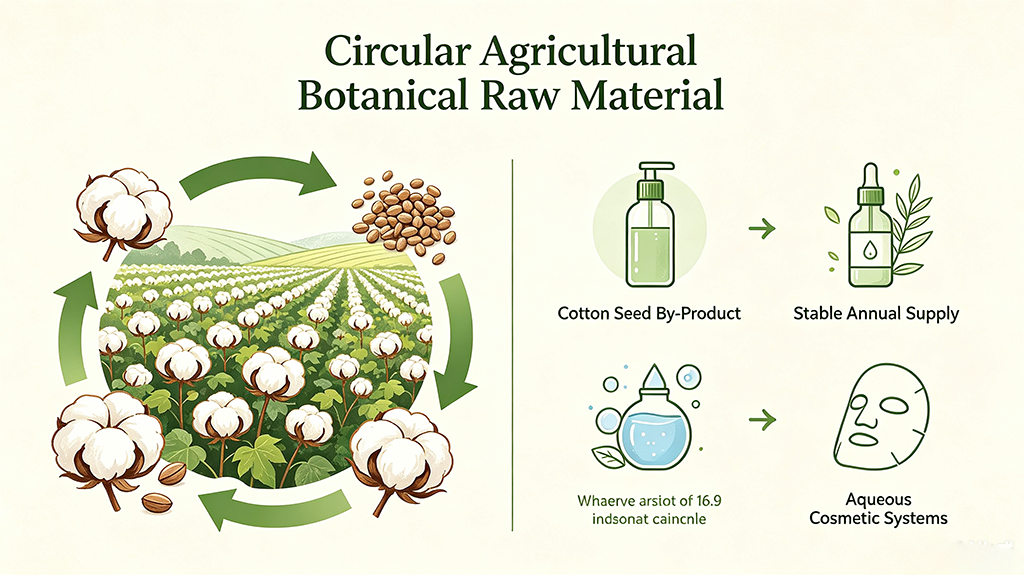 Sustainable cotton seed raw material resource introduction