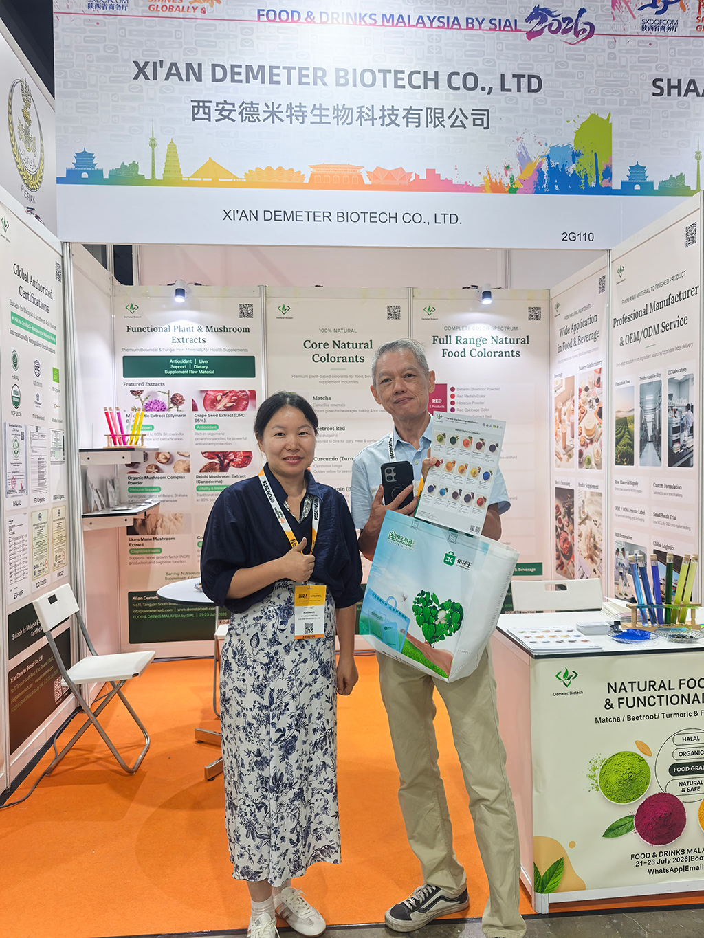 Demeter Biotech booth at SIAL Malaysia exhibition