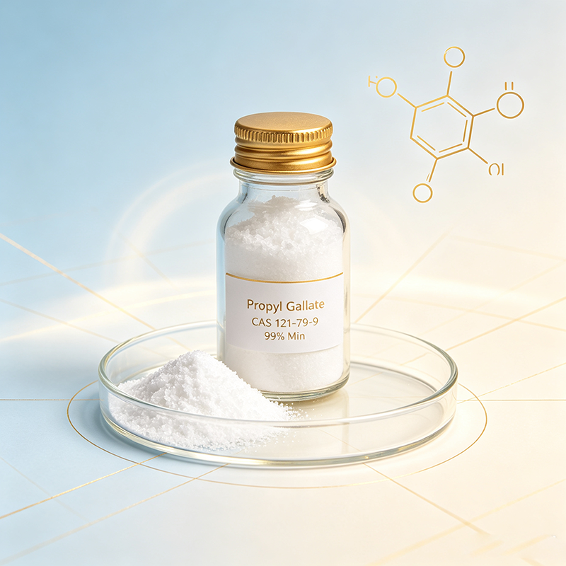 Technical Properties & 99% Purity Quality Control of Propyl Gallate CAS 121-79-9 E310 Antioxidant