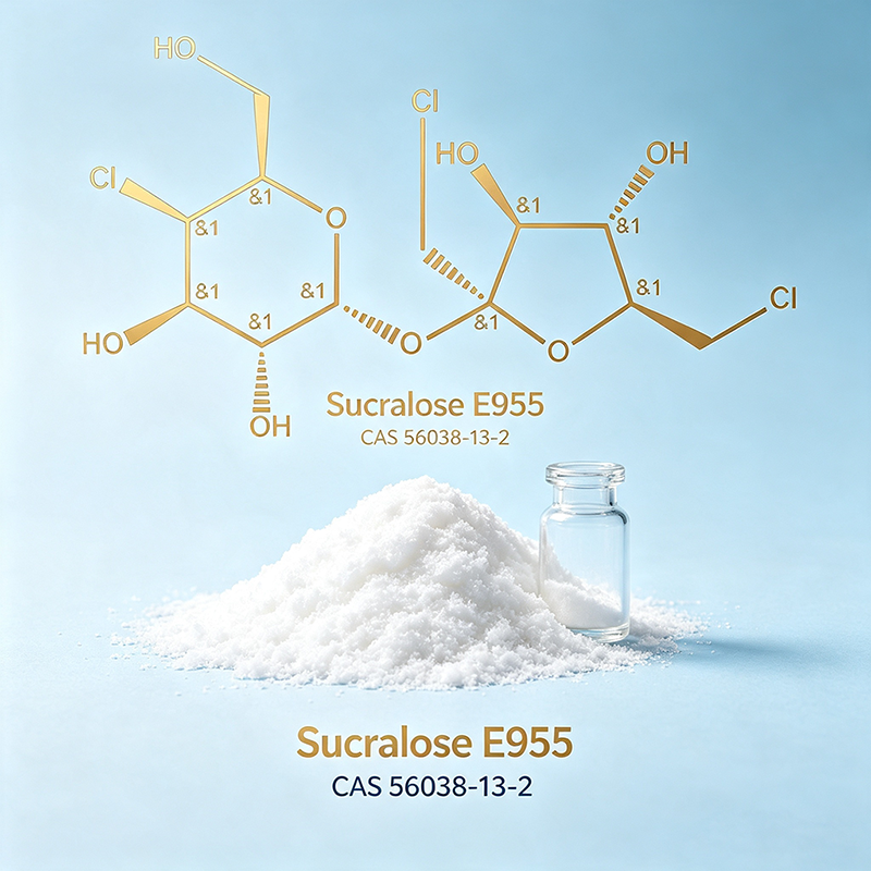 Molecular Modification & Sensory Physicochemical Properties of Food Grade Sucralose E955 (CAS 56038-13-2)