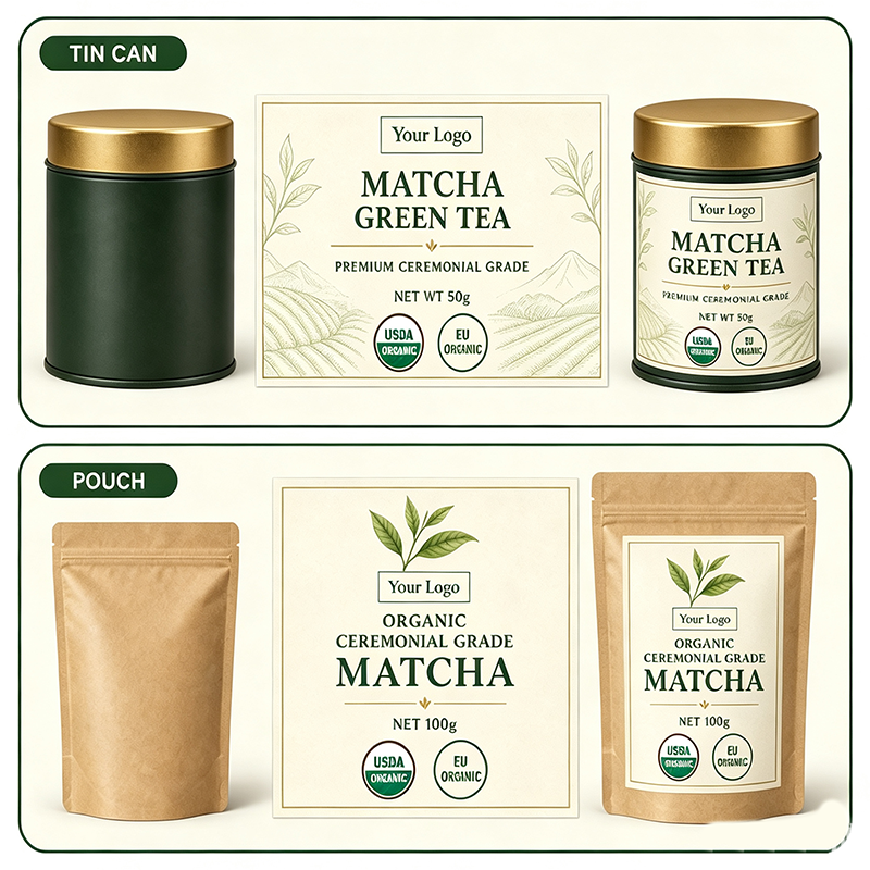 Matcha pouch pack formats