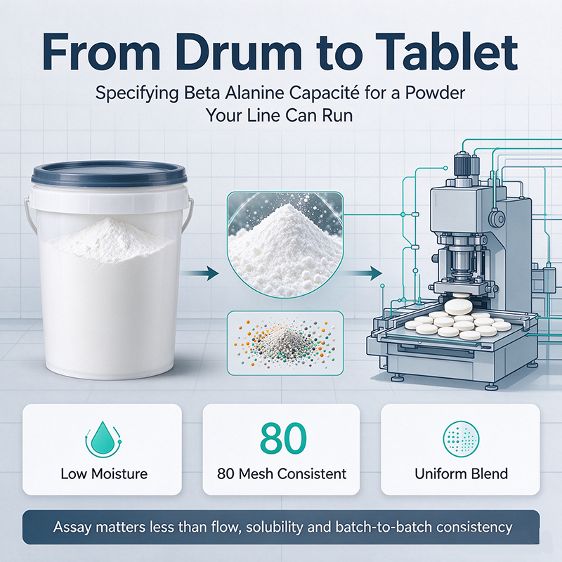 From Drum to Tablet: Specifying Beta Alanine Capacité for a Powder Your Line Can Run