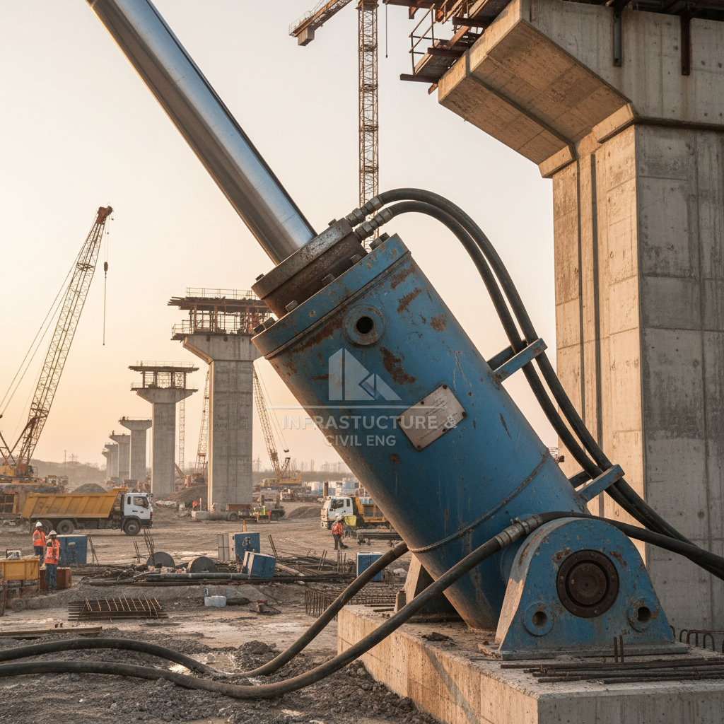 Hydraulic Luffing Cylinder For Infrastructure And Civil Engineering