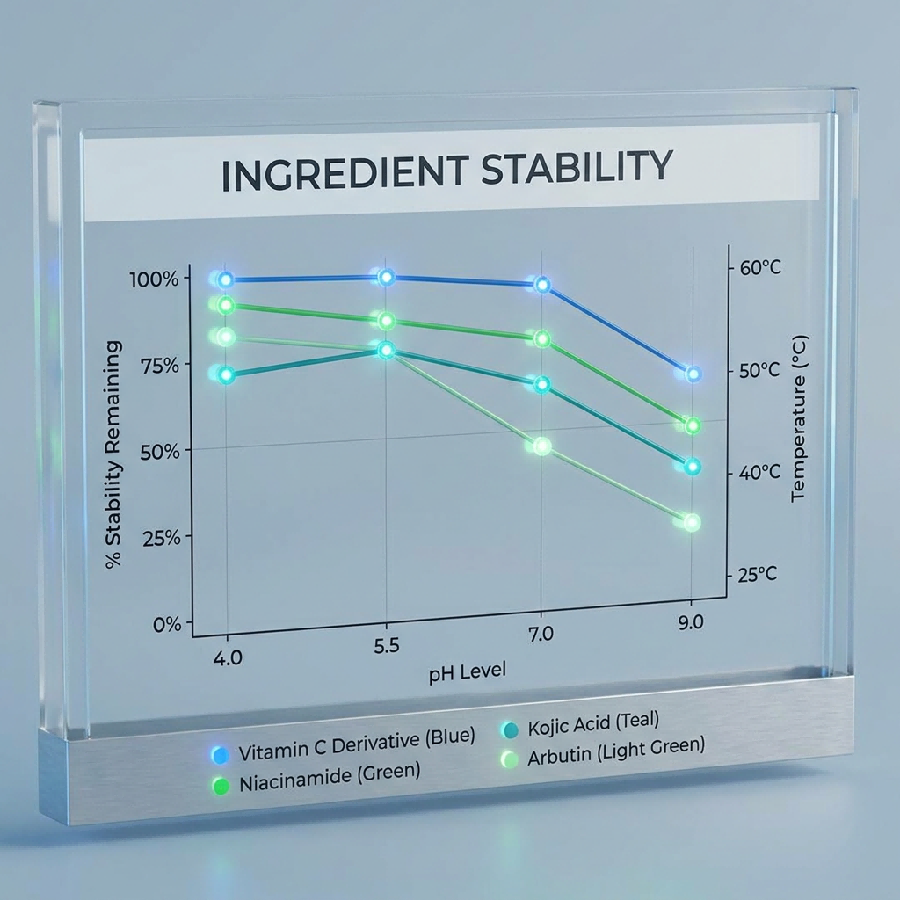 Skin Whitening Active Stability Data Aogebio