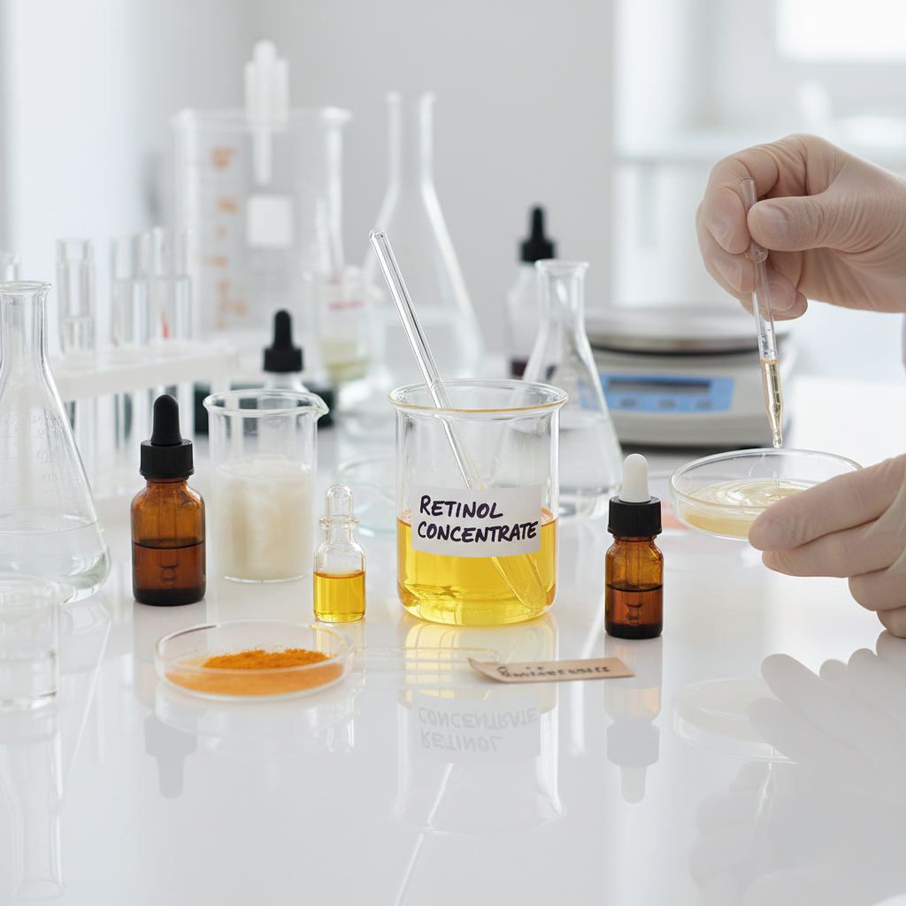 Retinol For Cosmetic Active Ingredient Formulation And Blending