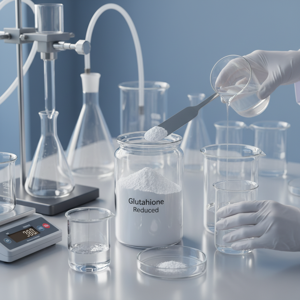 Glutathione Reduced For Cosmetic Active Ingredient Formulation And Blending