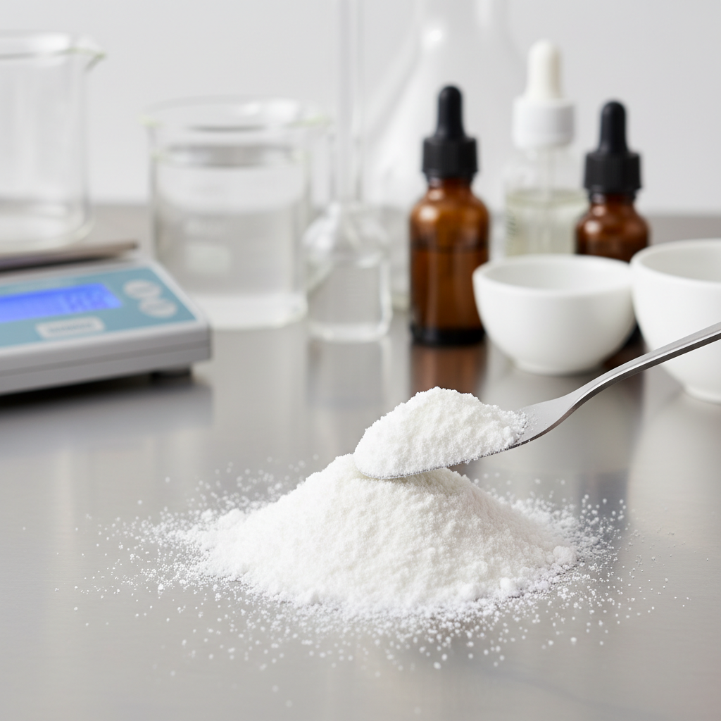 L-Ascorbic Acid Powder For Cosmetic Active Ingredient Formulation And Blending