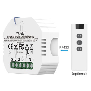 Moes WiFi Mini DIY RF433 Inteligentny moduł sterujący roletami i żaluzjami do silnika elektrycznego