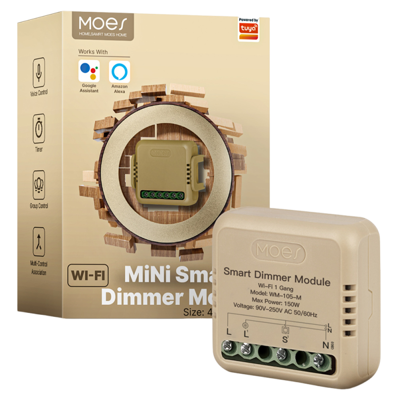 Modulo interruttore dimmer intelligente Tuya WiFi Timer fai da te Interruttore dimmer luce 12 bande con Alexa Google Home (1)