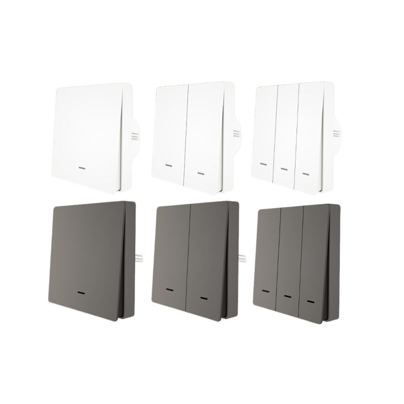 Interruttore per luce da parete MOES Smart ZIGBEE con filo neutro o senza cablaggio del filo neutro, nessun condensatore necessario Smart