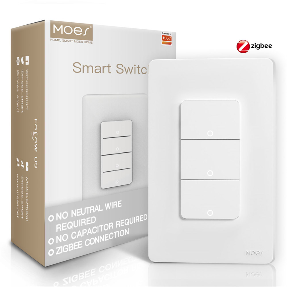 Interruttore intelligente MOES Tuya ZigBee versione USA 1-4 Gang 05