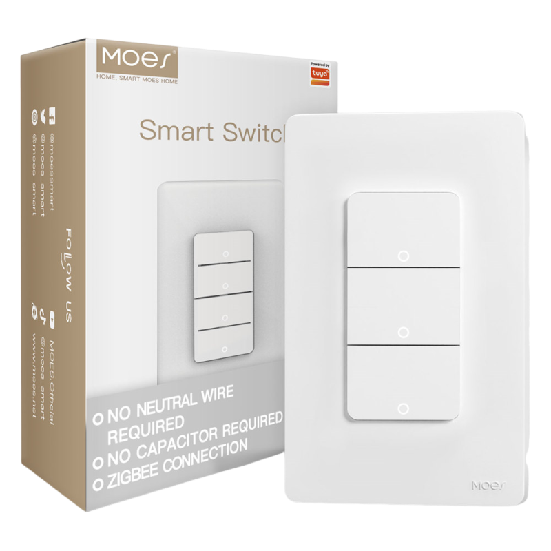 Interruttore intelligente MOES Tuya ZigBee versione USA 1-4 Gang 05