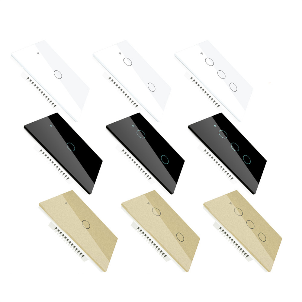 Interruptor de parede inteligente Moes WiFi RF433 com toque 04