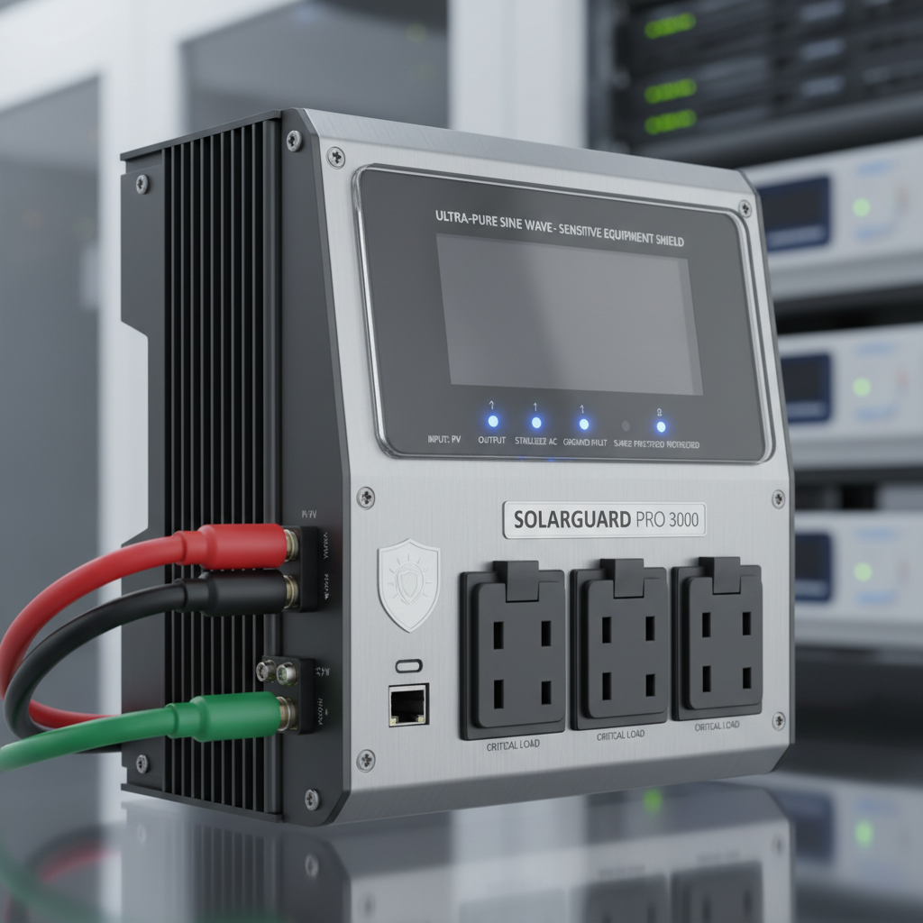 Solar PV Inverter For Sensitive Electronic Equipment Protection