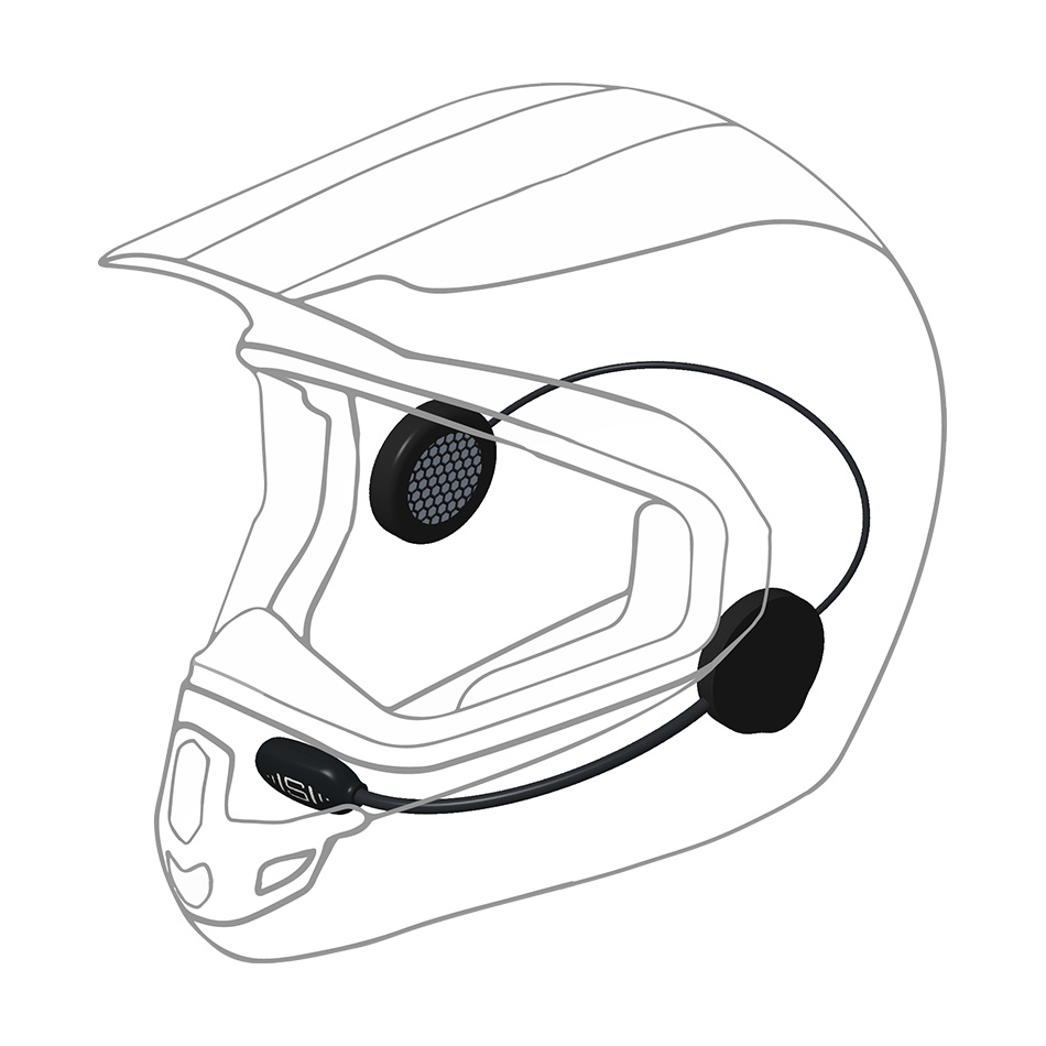 HFS24A - Motorcycle Helmet Headset Handsfree intercom system