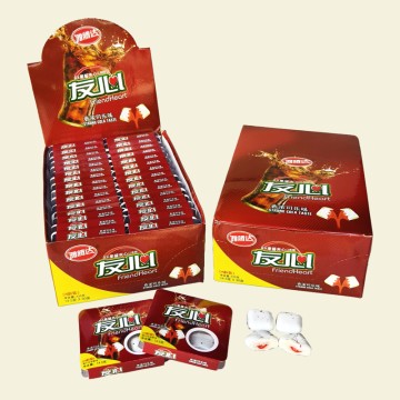 Granular Bubble Gum with Delicious Fillings in Various Flavors