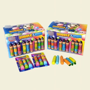 Bar Shaped Bubble Gum in Varied Types and Colors