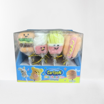 Sweet Creative 3D Doll Shaped Cotton Candy in Display Show