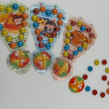 Stylish Pearl Necklace Featuring Gummy Pendant and Chocolate Beans