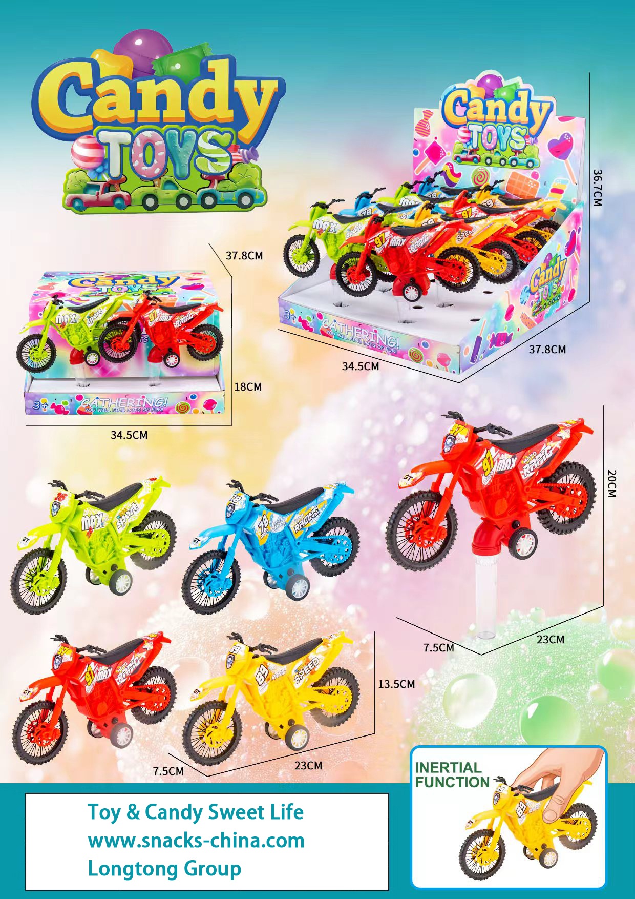 Jouet moto doux -x-2