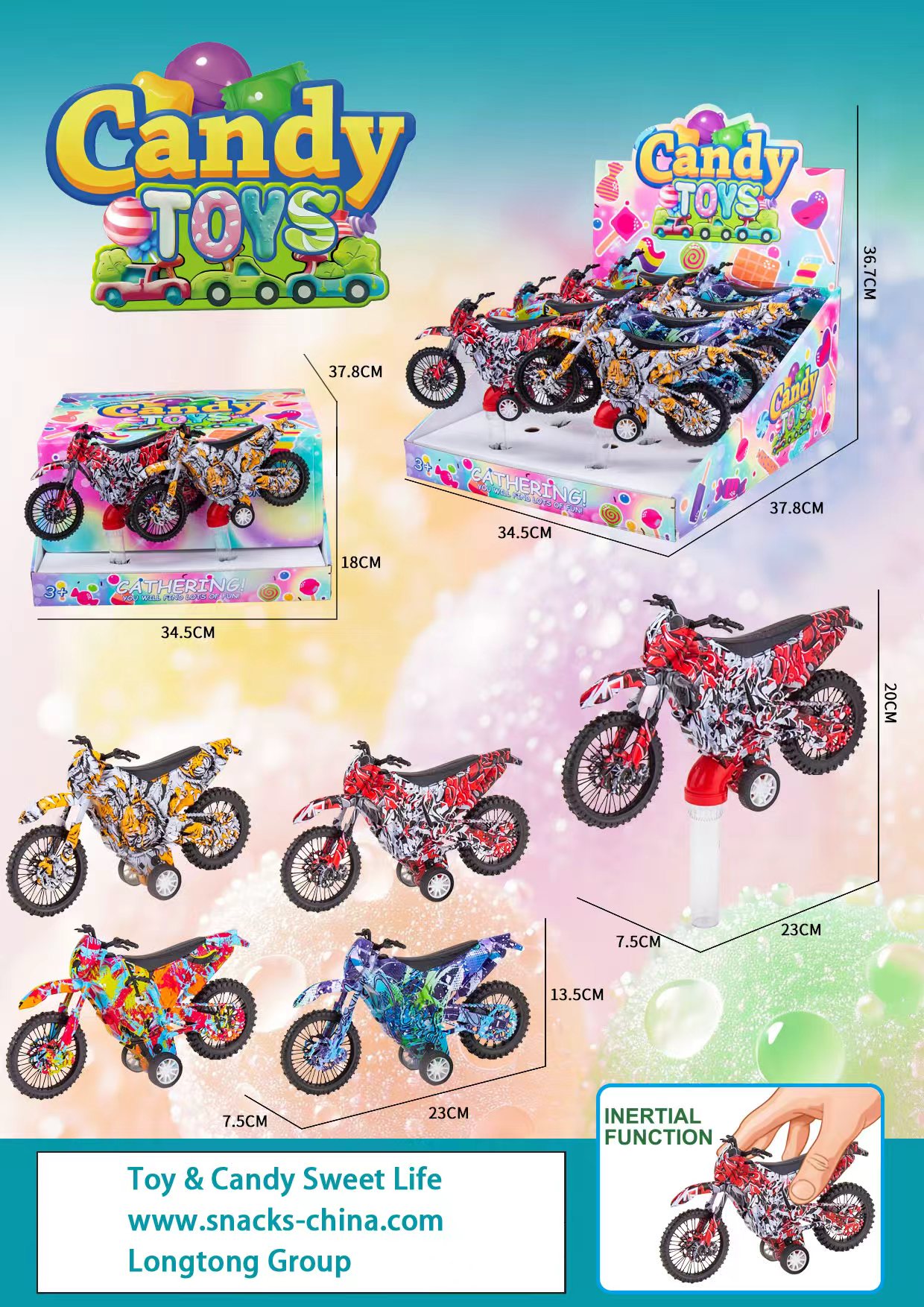 Jouet moto doux -x-3