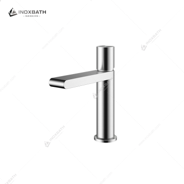 Luxury Stainless Steel 304 Single-Handle Basin Tap Shape Touch Switch Ceramic Valve Hot Cold Mixed Water Faucet for Bathrooms