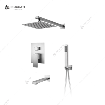 Stainless Steel Rain Showerhead Bathroom System...