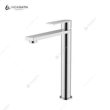 Modern Single-Hole Brushed Stainless Steel 304 Basin Faucet Single-Handle Design for Sink Faucets for Home Use
