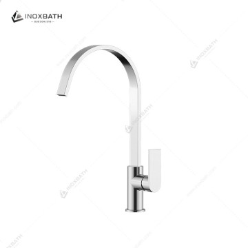 Kitchen Modern Swivel Design Basin Faucet Sink Single Handle Stainless Steel Mixer Tap
