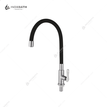 Flexible Silicone Spout Single Handle Cold Water Tap Torneira Cozinha Kitchen Faucet