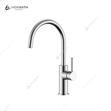 Hot Selling 304 Stainless Steel 360 Degree Rotating Hot And Cold Water Mixing Kitchen Faucet