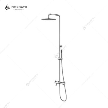 Modern Round Exposed Thermostatic Mixer Shower ...