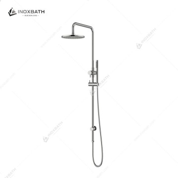 304 Stainless Steel ROUND PROJECT TWIN SHOWER 3 STAR RATING