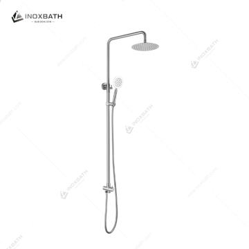 Bathroom Rain Shower Column System Cold Water Faucet Single Cold Taps Kits Shower Set