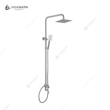 Euro Style Shower Mixer Bathroom Rail Kit SUS 304 Cold Water Mixer Shower Set