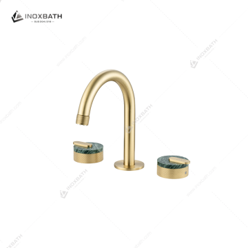 Luxury Modern SUS304 Three Holes Basin Mixer Ma...