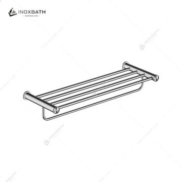 Bathroom Accessories Sus304 Towel Rod Hanger Wall Mounted Bathroom Towel Rail Rack