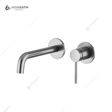 304 stainless steel concealed basin faucet modern wall embedded design with ceramic valve core, bathroom home