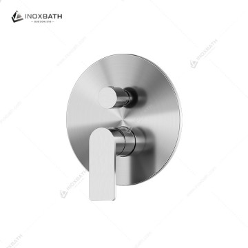 Round 2 Way in Wall Brass Hot and Cold Shower F...