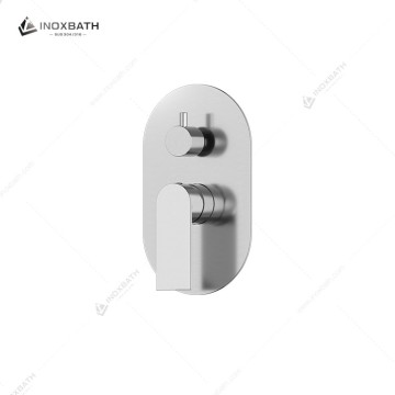 Modern Brushed Gold Shower Faucet System With H...