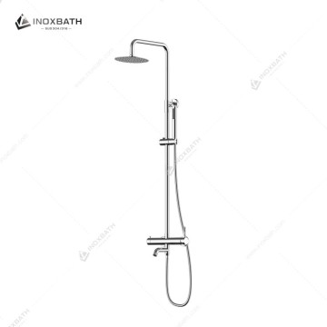 Pedestal Shower With Mixer Tap, Thermostatic Shower Head,Shower Set
