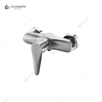 Keran Pancuran Stainless Steel, Keran Mixer Bak Mandi yang Dipasang di Permukaan untuk Penggunaan Kamar Mandi Rumah