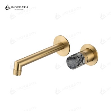 Luxury Concealed Stainless Steel 304 Wall Mounted Basin Mixer Faucet with Rough-In Box