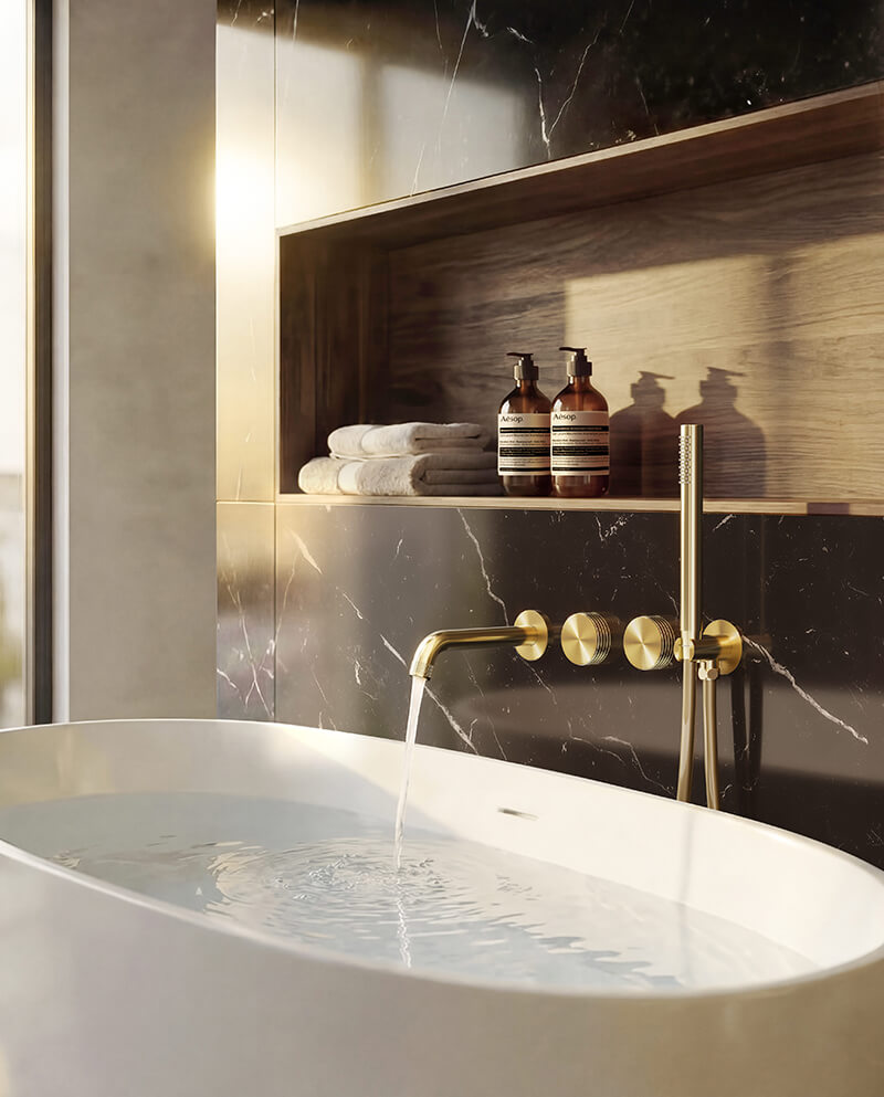 minimalist bathroom bathtub faucet architectural wall mounted mixer supplier INOXBATH