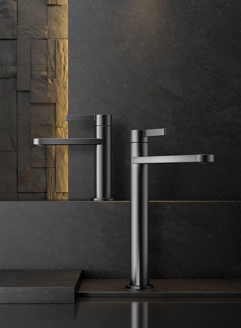 one piece molded single handle basin faucet minimalist seamless stainless steel tap manufacturer