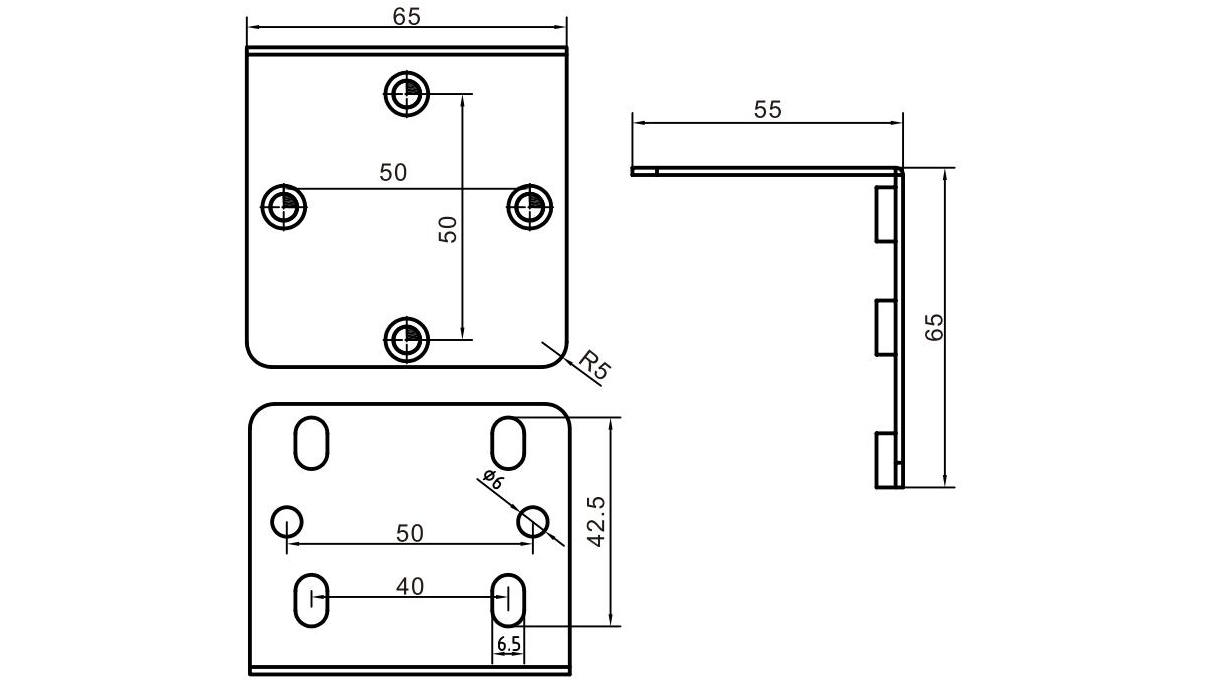 Монтажная пластина (размер: мм)