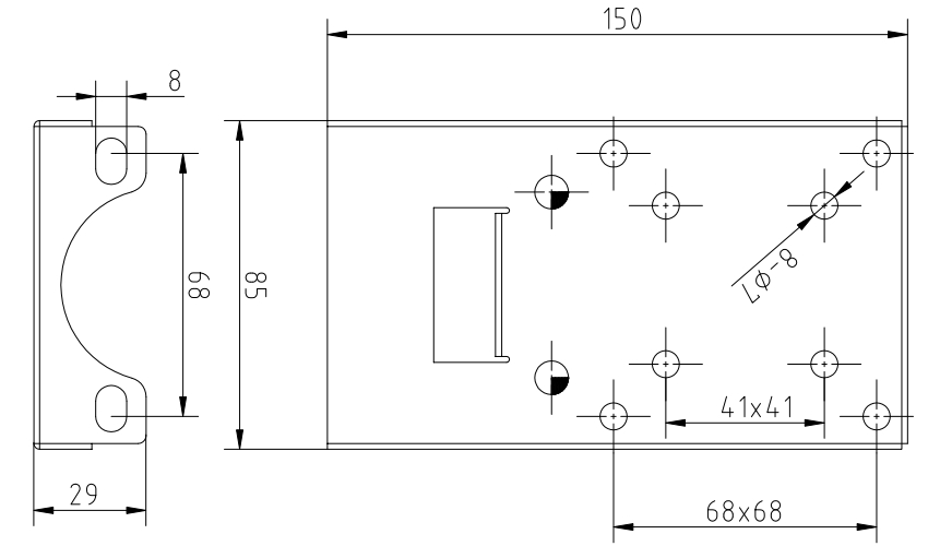 Схема установки (размер: мм)