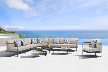 Augusta Corner, Modern, Alumnium, luxury, Weatherproof, sunroom, patio, garden