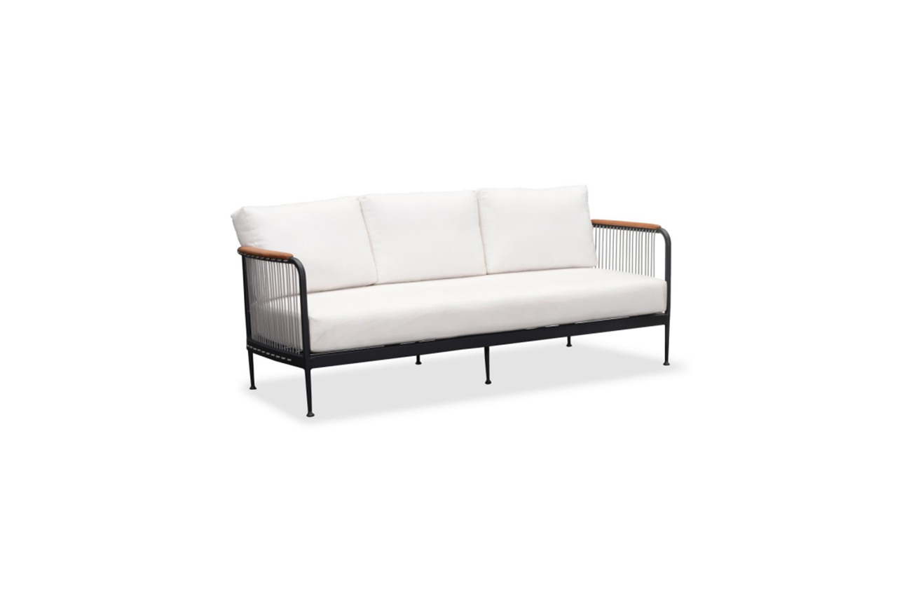 Divano moderno Augusta, alluminio, lusso, resistente alle intemperie, veranda, patio, giardino3