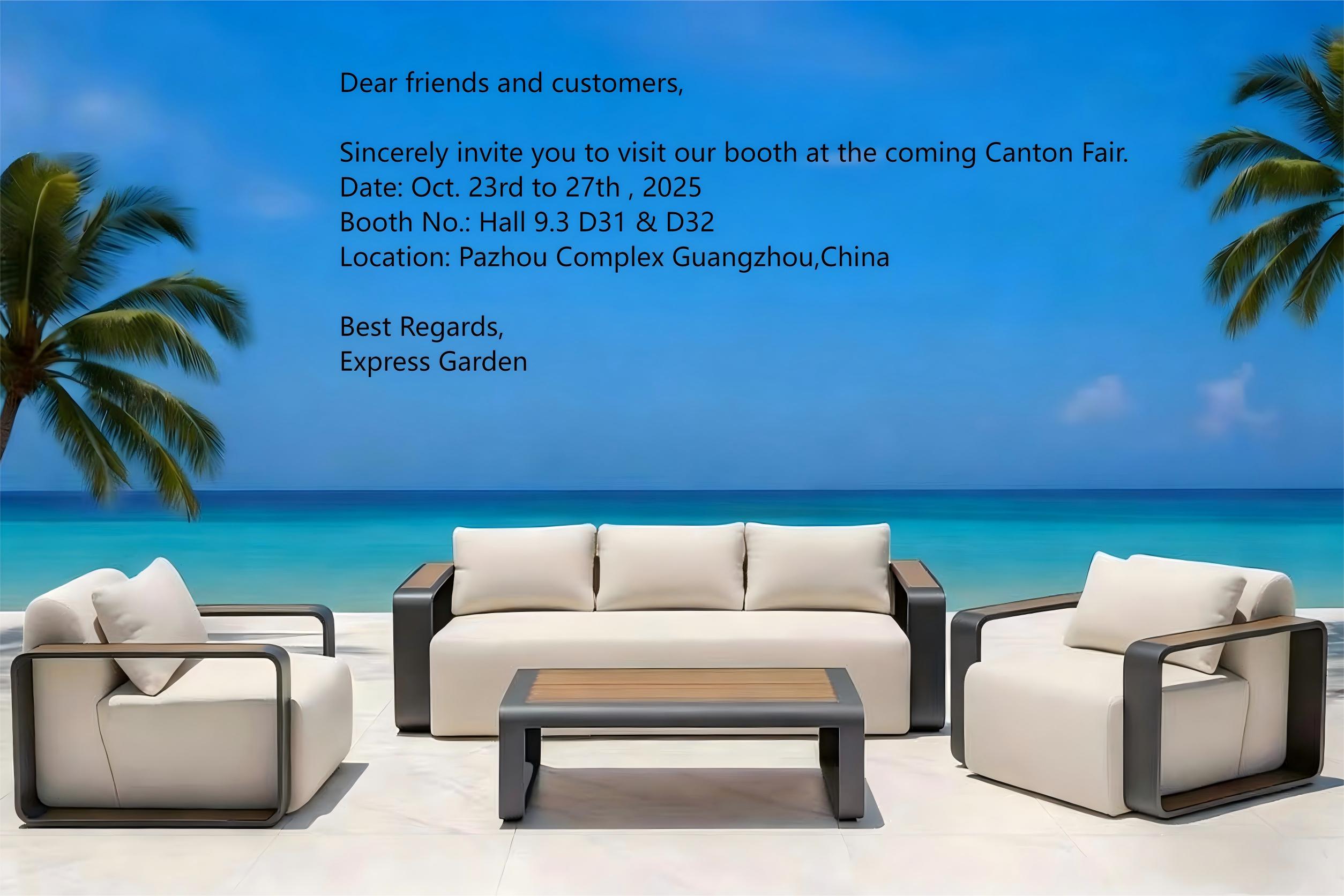 Sincerely invite you to visit our booth at the coming Canton Fair.